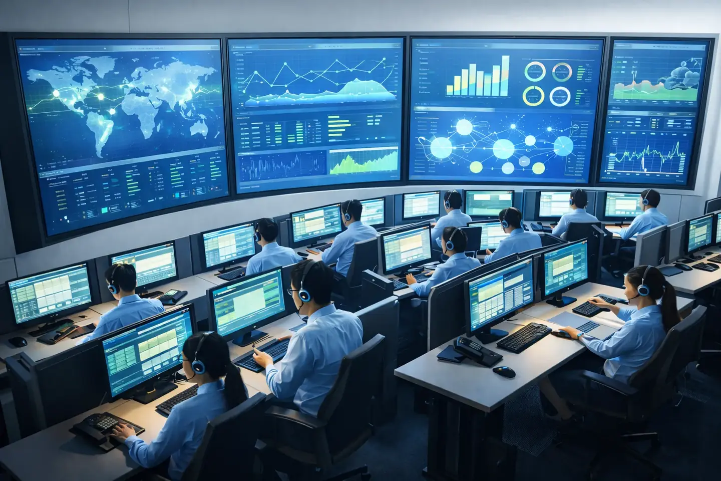 Callnovo multi-site call center infrastructure diagram — Philippines, China, and Canada with dual-internet failover